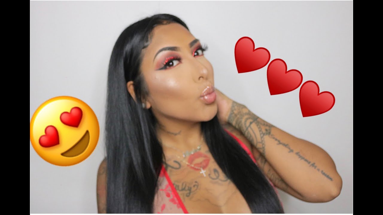 Red Valentines's Day Makeup Look