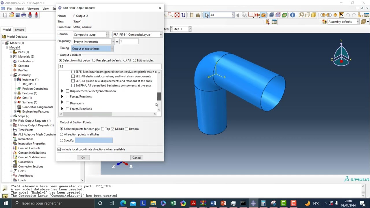 EPISODE 39: Simulation Analysis of FRP Curved pipe with ABAQUS