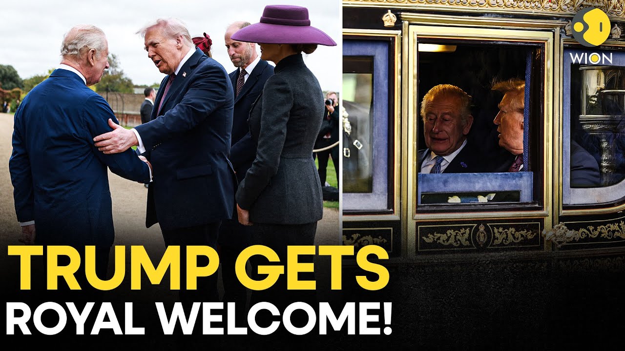 Trump In UK LIVE: Donald Trump, First Lady Melania Trump Gets Royal Welcome | Windsor Castle LIVE