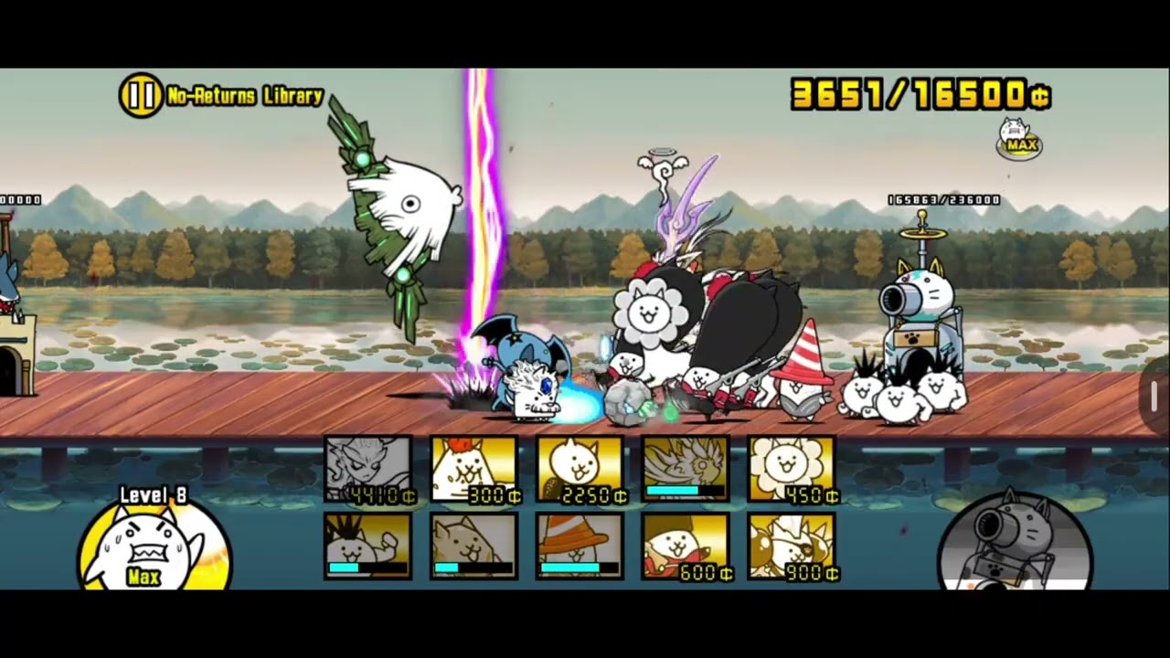 Battle Cats: Zero Legends 3-25-2 : Forgotten Republic (1 & 4 Crowns Stars ): No-Returns Library ****