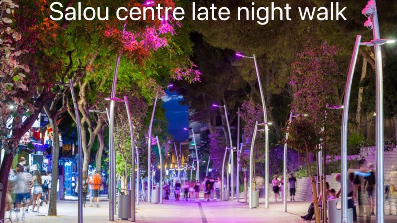 Late night walk around Salou centre