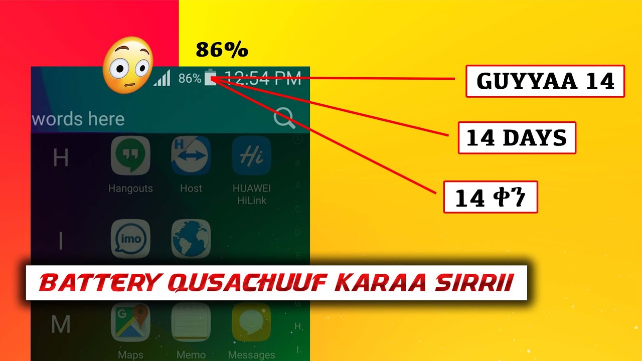 Battery Mobaayila keetii yeroo dheeraa tursiifachuuf waa 5 beekun dirqama