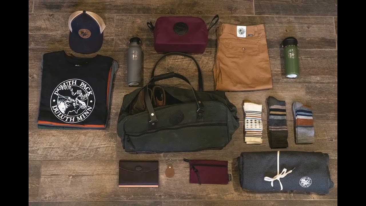 USA Made Weekender Duffel Stop Motion Packing Video