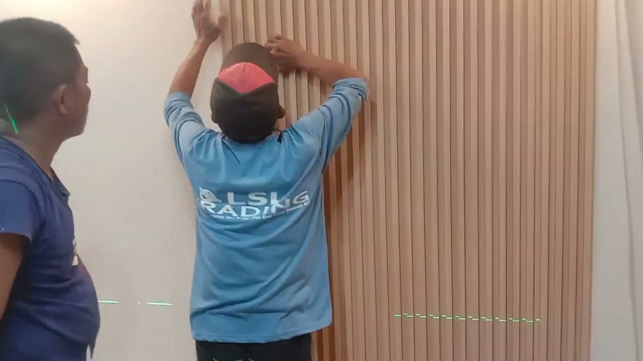 installation of pvc wall claddings.