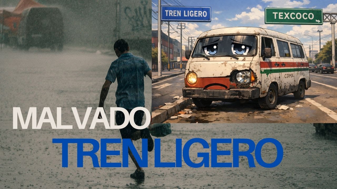 lloran los de las combis de Texcoco por el tren ligero