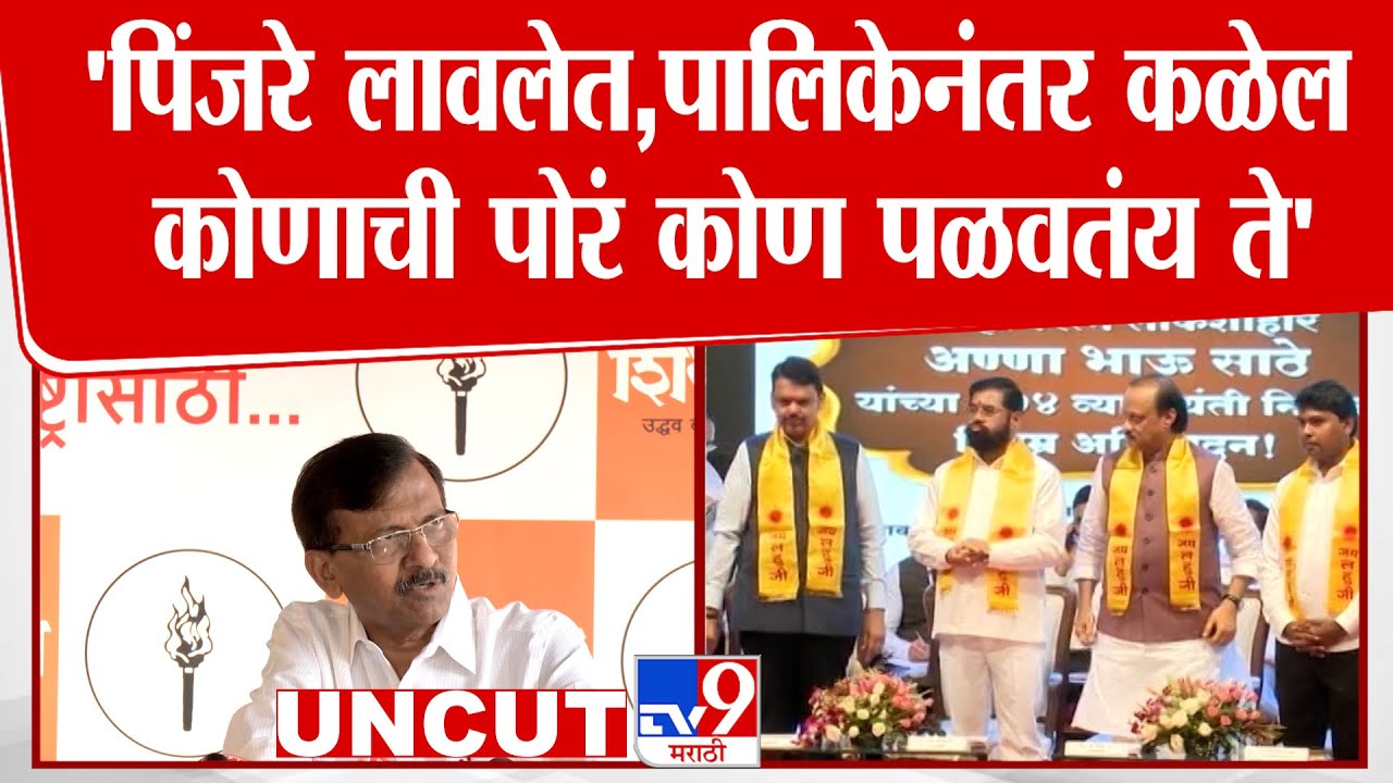Sanjay  Raut Press  | पिंजरे लावलेत, पालिकेनंतर कळेल कोणाची पोरं कोण पळवतंय ते - राऊत