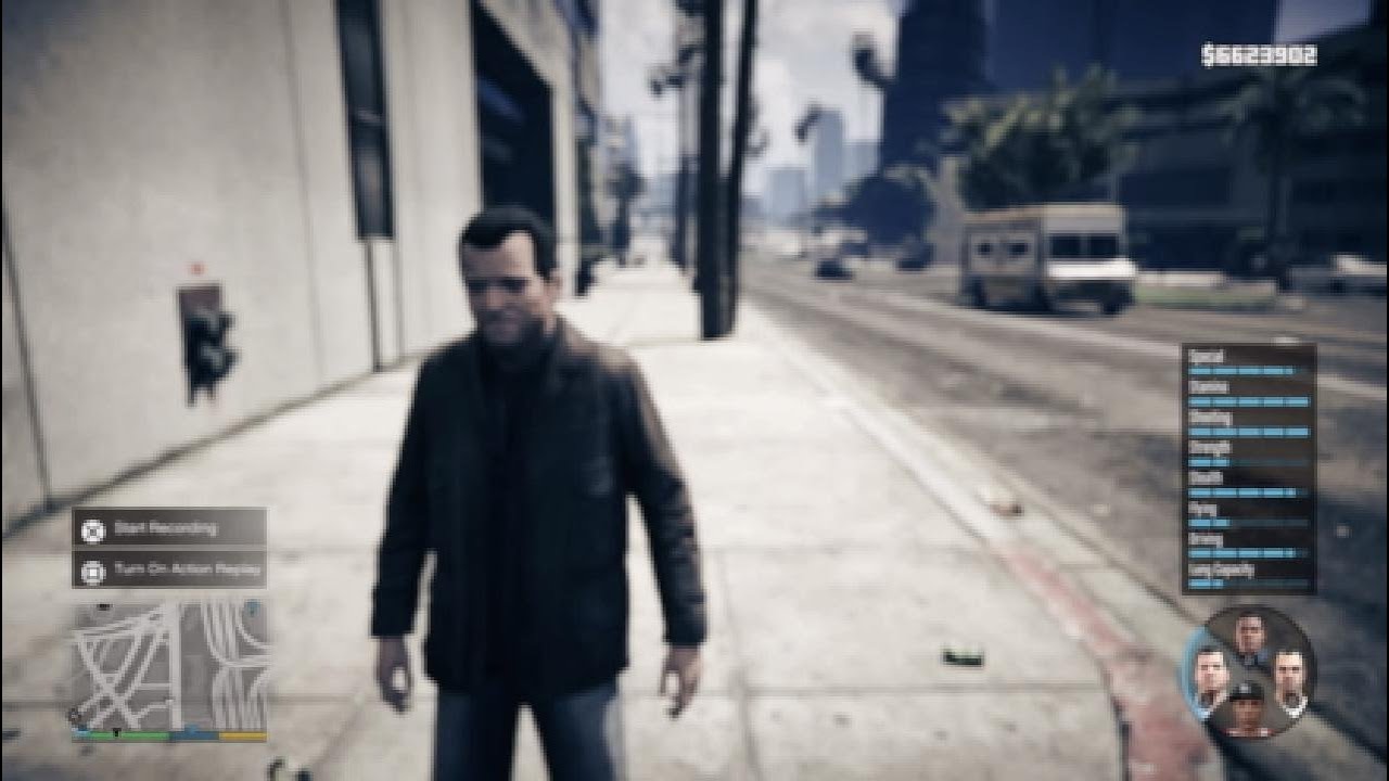 Crossing the whole map in GTA 5 without crashing.