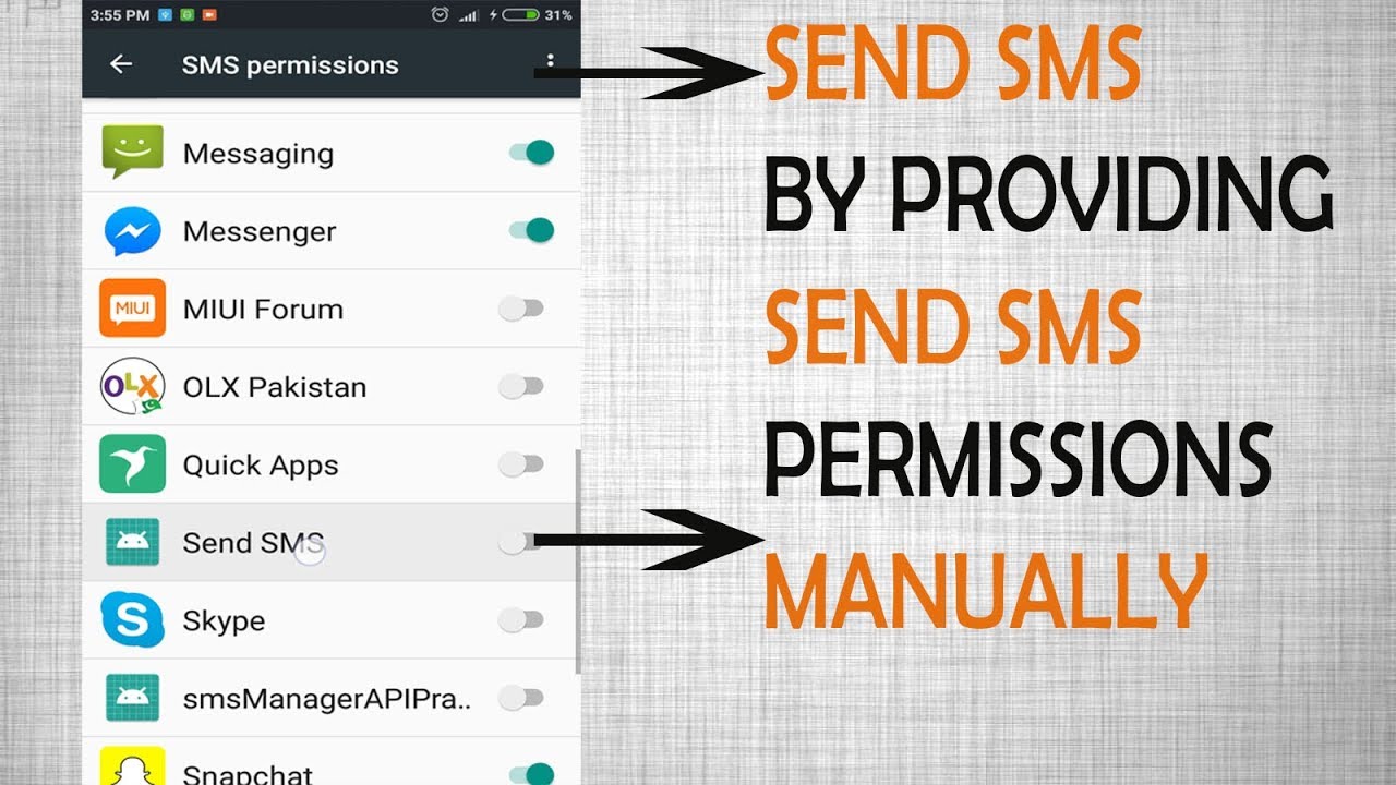 Send SMS using SmsManager API by giving permission manually | Android App Development video # 19
