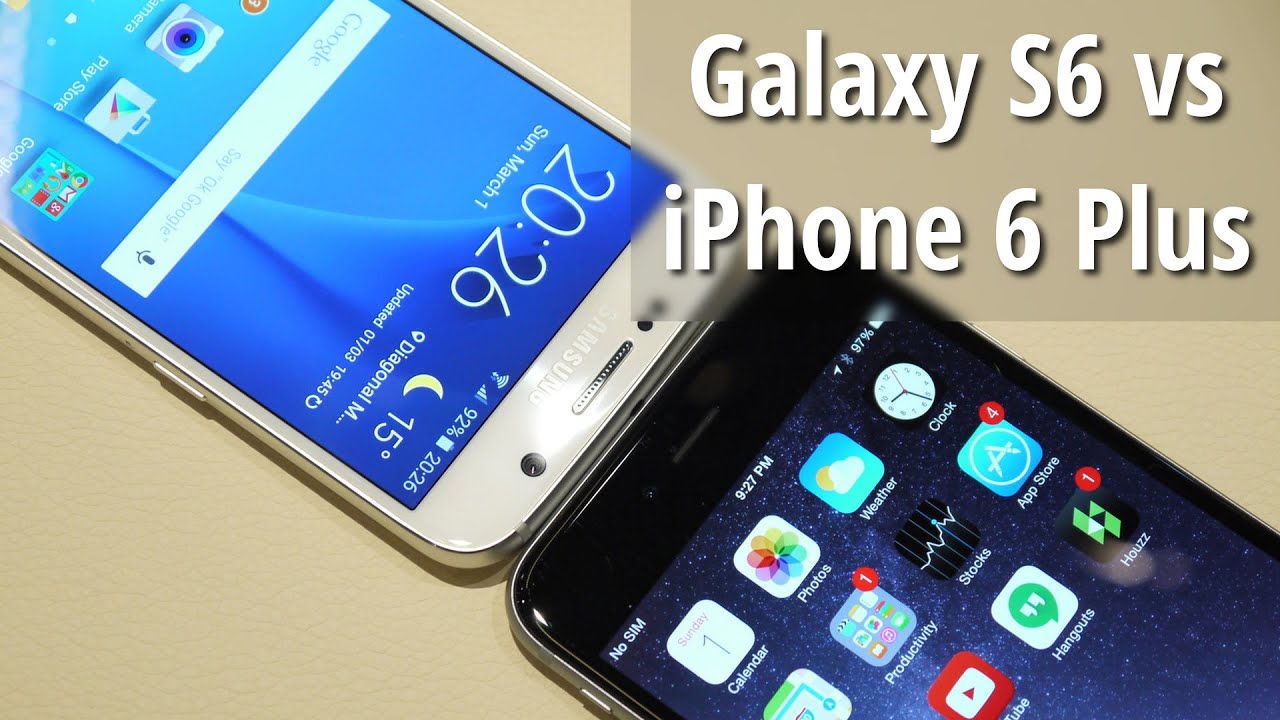 Samsung Galaxy S6 vs iPhone 6 Plus: first look