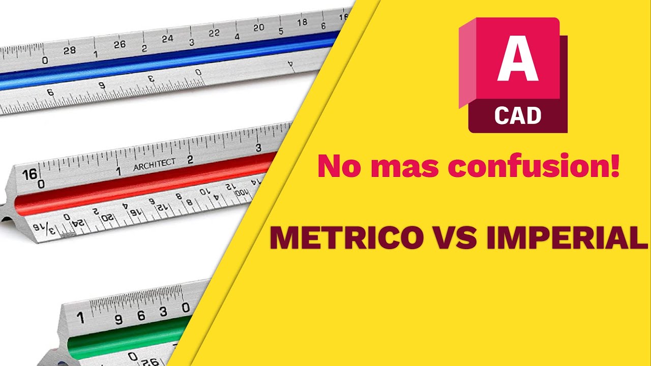 AutoCAD - Como configurar y convertir el dibujo es sistema métrico y sistema imperial