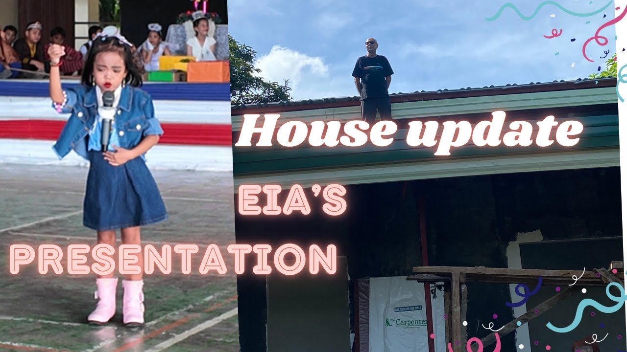 our  House almost finish and Eia's presentation  on stage #home #school  #fypシ  #fypシ゚viral