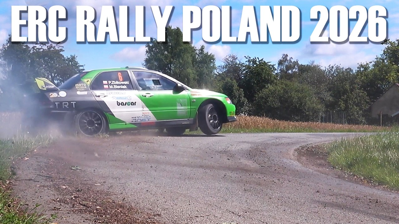 ERC Rajd Polski 2026 - Testy Kończyce (Byśki, Widłak, Caldwell, Graffin)