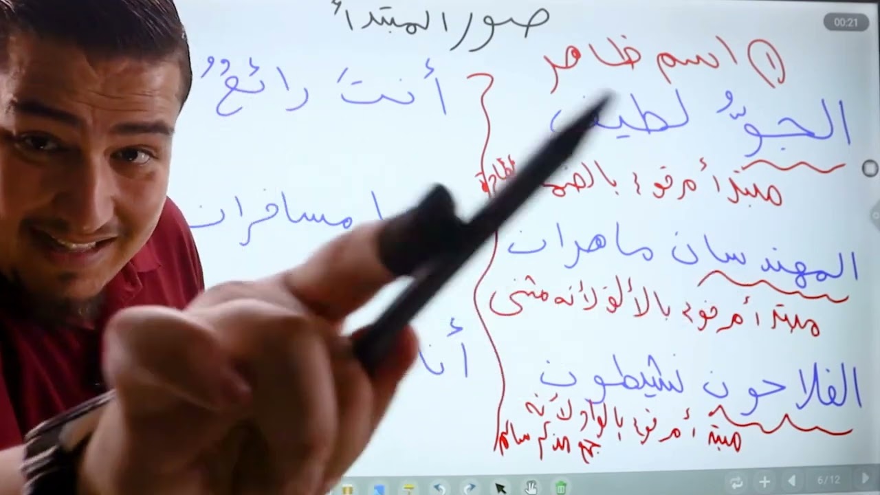 طريقة جميلة نحو الإعراب بشكل صحيح (المبتدأ اسم ظاهر وضمير منفصل)