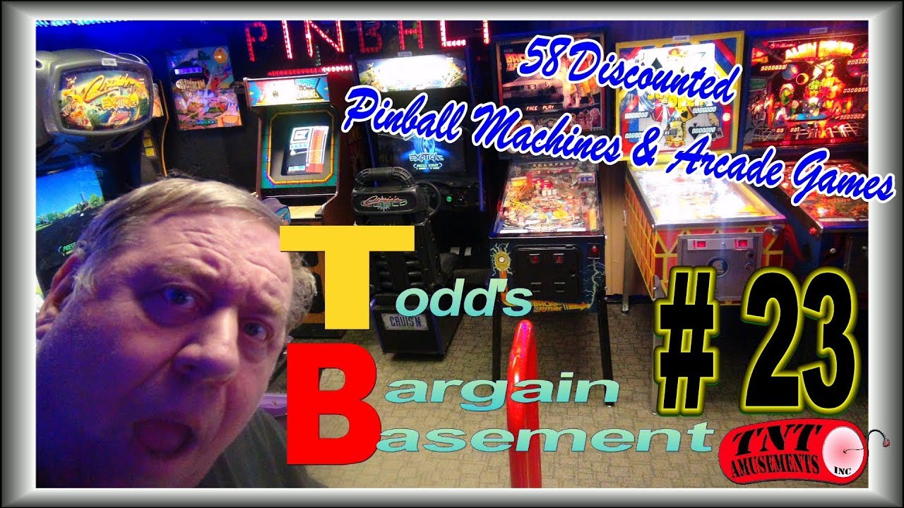 #1477 BARGAIN BASEMENT #23 - 58 Arcade Video Games & Pinball Machines DISCOUNTED! TNT Amusements