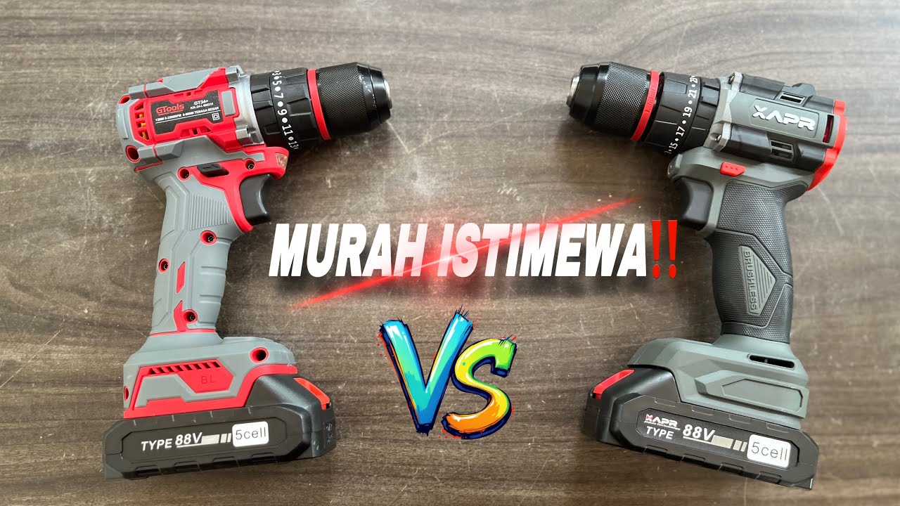 Perbedaan mesin bor batre apr ap34+ dan gtools gt34+ ‼️ 