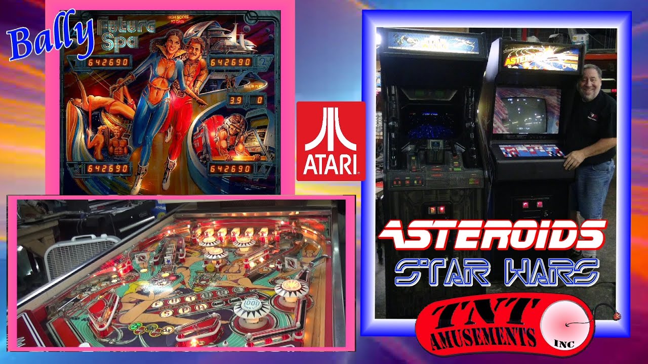 #1188 Bally FUTURE SPA Pinball-Atari STAR WARS-ASTEROIDS--TNT Amusements