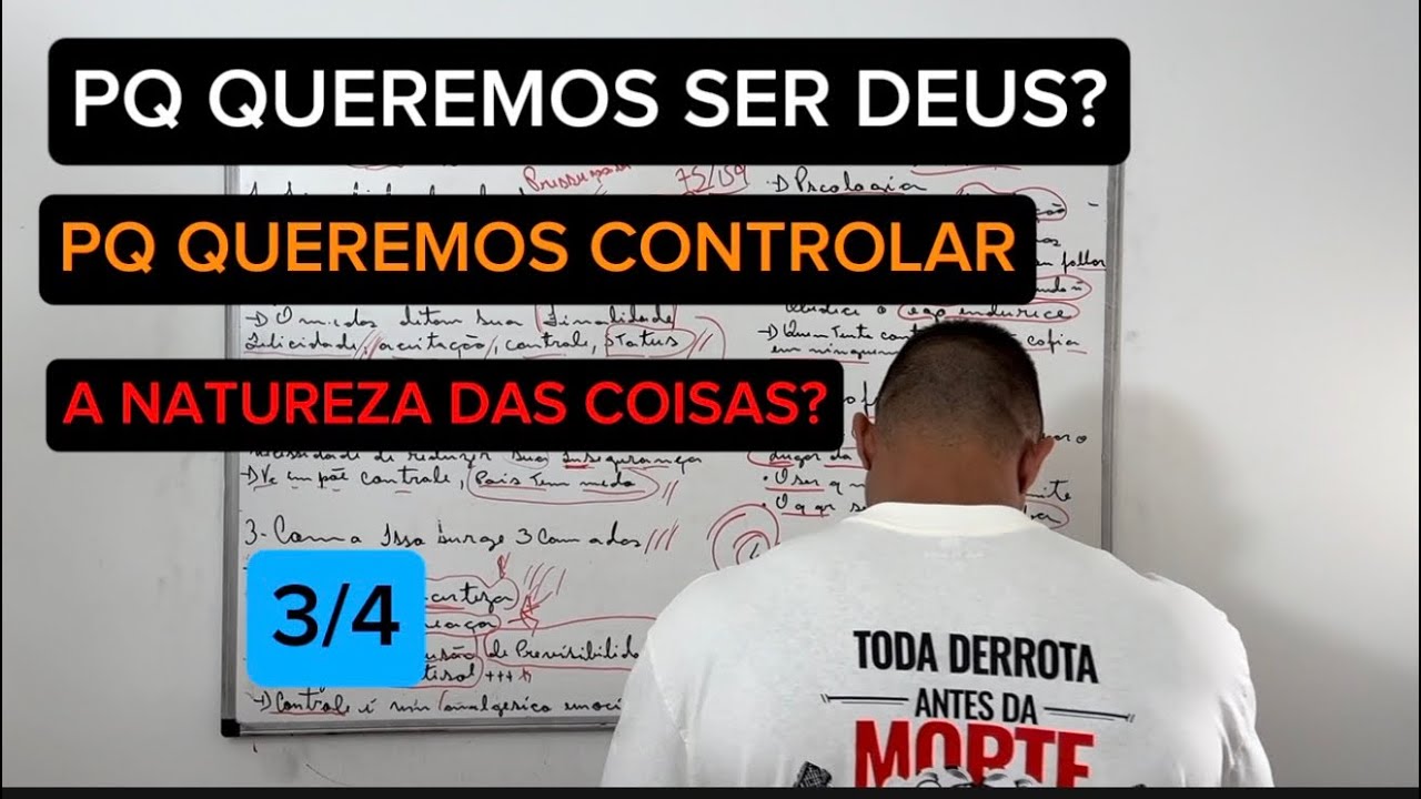 Rc 336 pq queremos ser Deus? Pq temos necessidade de controlar a natureza das coisas?