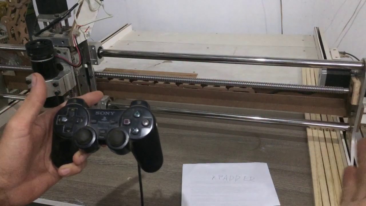 Como controlar a cnc com um controle de video game ou usb