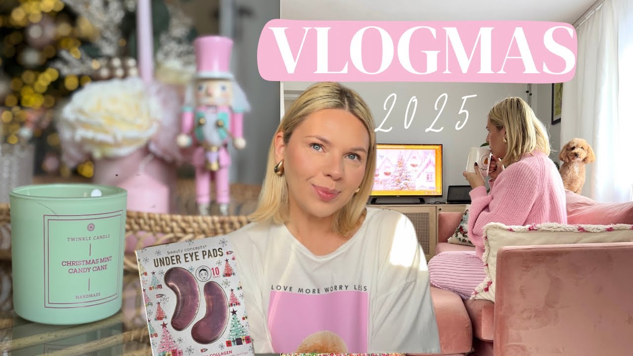 VLOGMAS pełen różu i ciepła ✨ Świeca od Andziaks 🎀 Różowa zupa / pielęgnacja i kobiece tematy