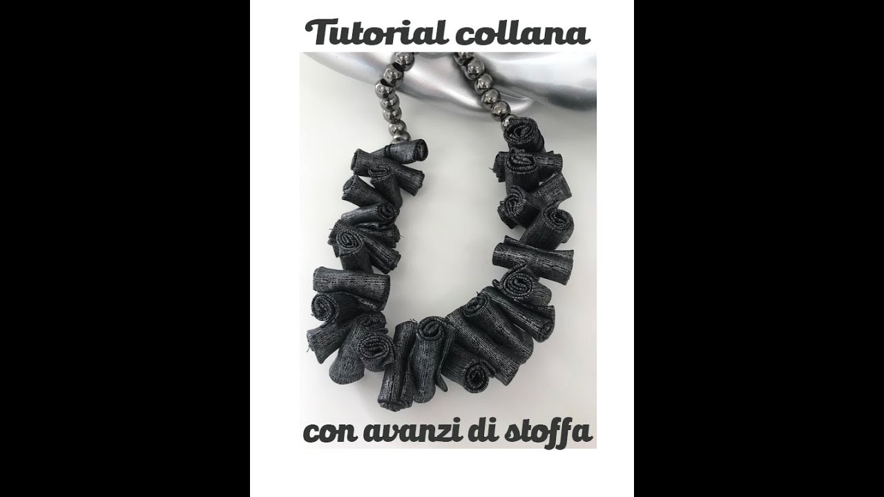 Tutorial collane con avanzi di stoffa
