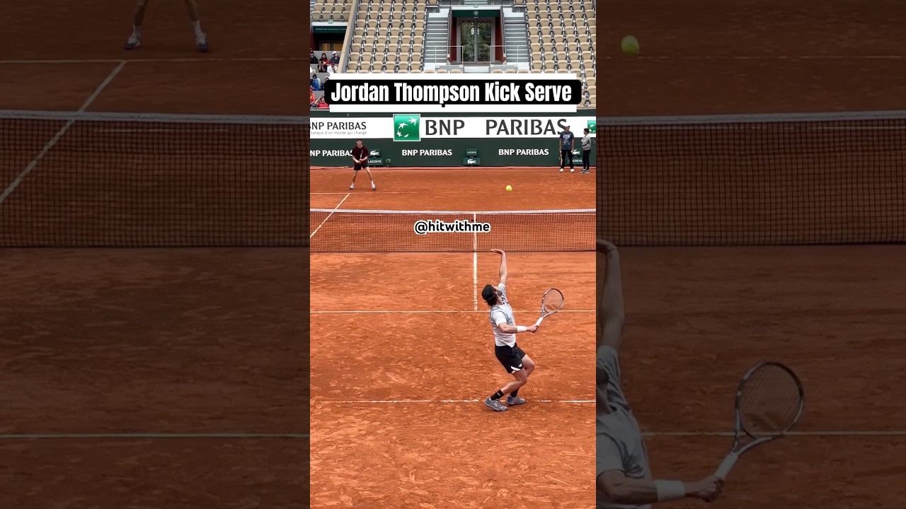 Jordan Thompson kick serve ace 🚀 🎾 fire