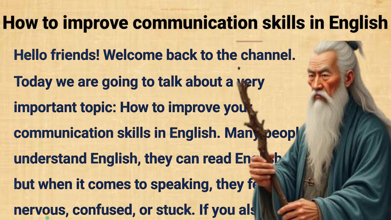 How to improve communication skills in English 