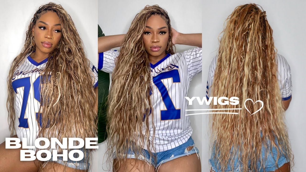 Ultimate Blonde Body Wave Bulk Hair #27/30/613 ✨ Boho Braids Tutorial ft. @Ywigs