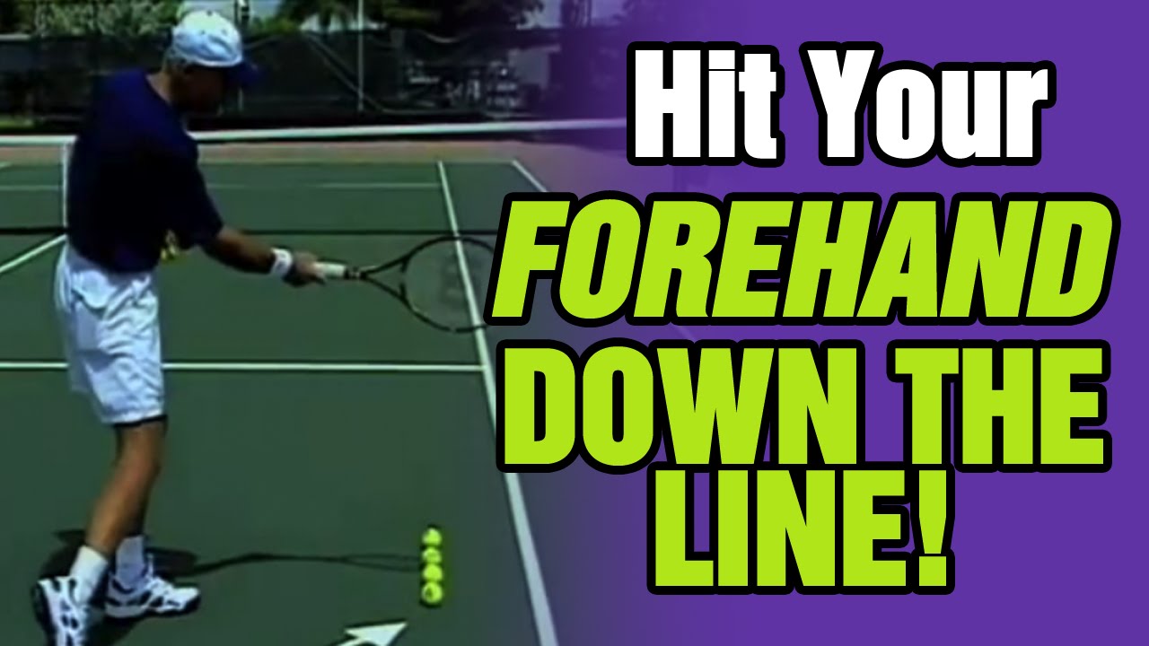 Tennis - How to Hit Your Forehand Down The Line | Tom Avery Tennis 239.592.5920