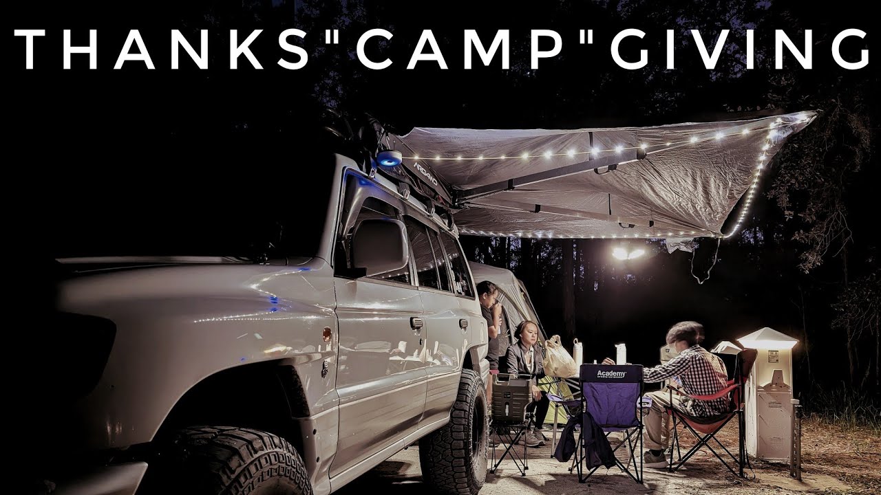 Camping on Thanksgiving weekend is just what we needed. ASMR Fall camping in Florida w/ our Montero