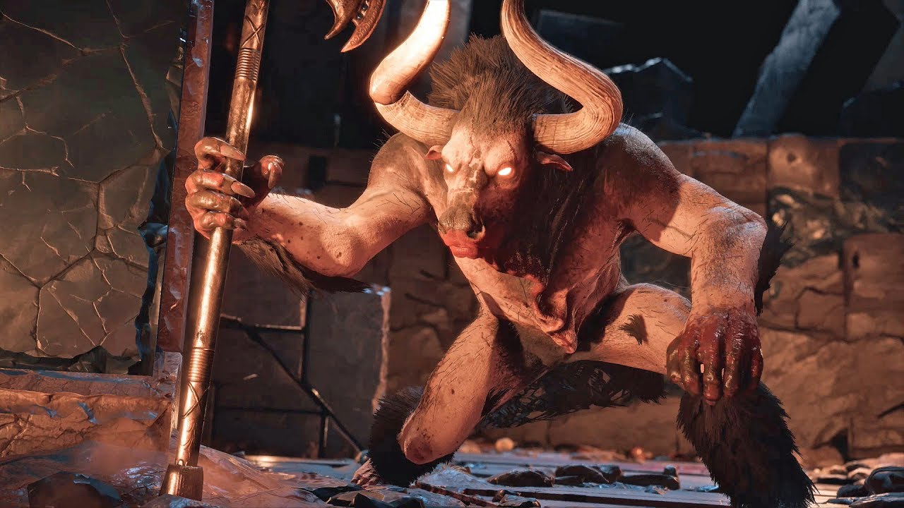 Assassin's Creed: Odyssey - #55 Minotaur Boss Battle - (4K) - No Commentary