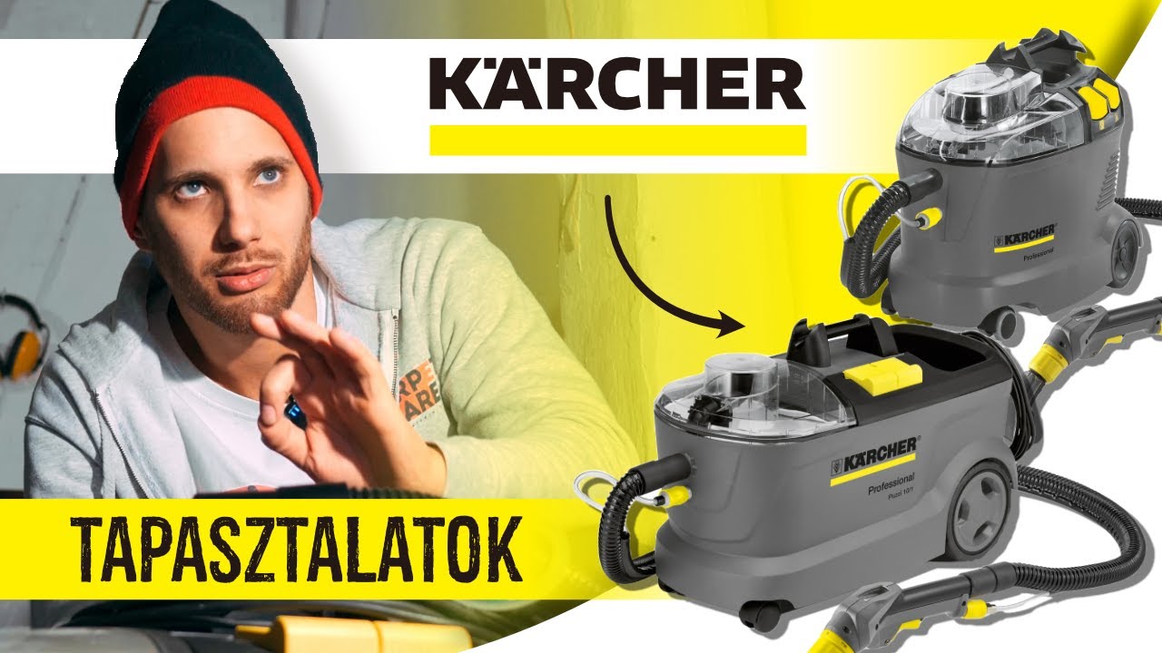 KÄRCHER KÁRPITTISZTÍTÓ vélemény - Puzzi 10/1 és 8/1C