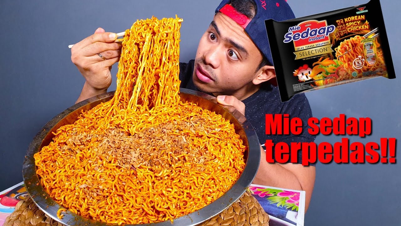 GOKIL!! MUKBANG 12 BUNGKUS MIE SEDAP KOREAN SPICY CHICKEN TERBARU