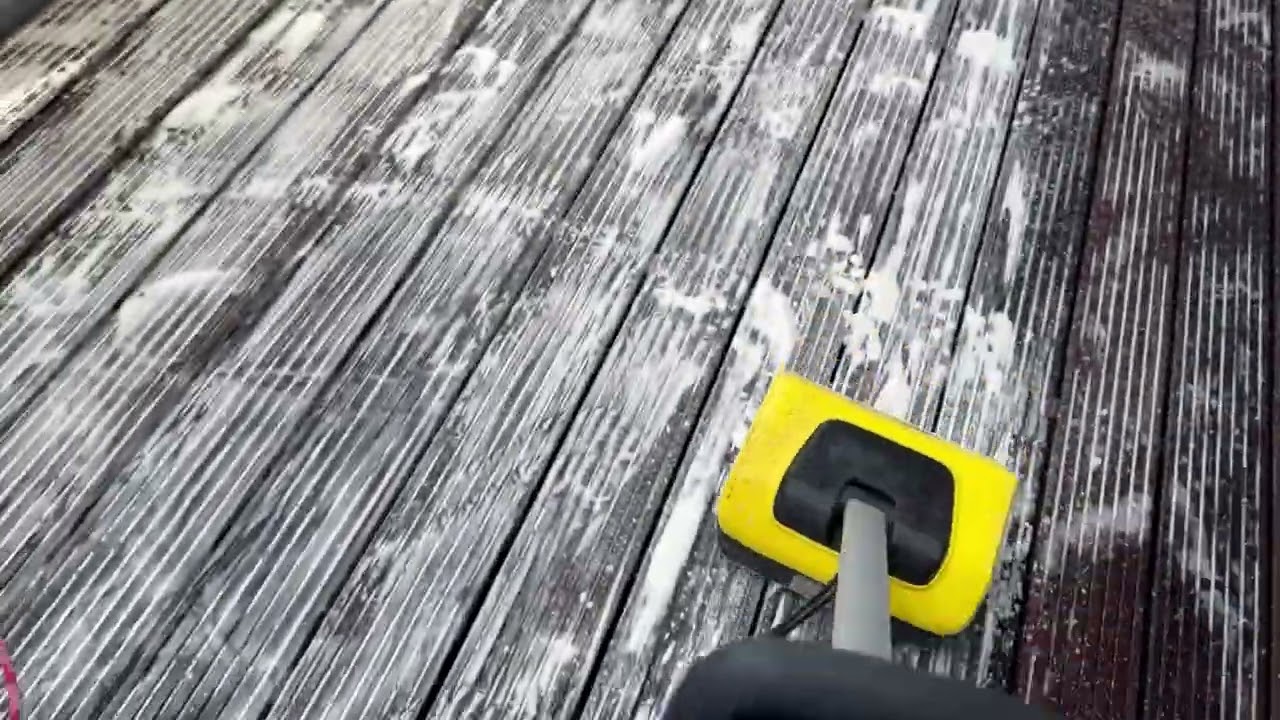 K&auml;rcher PCL 6 im Einsatz &ndash; Bangkirai Terrasse reinigen ohne Hochdruck