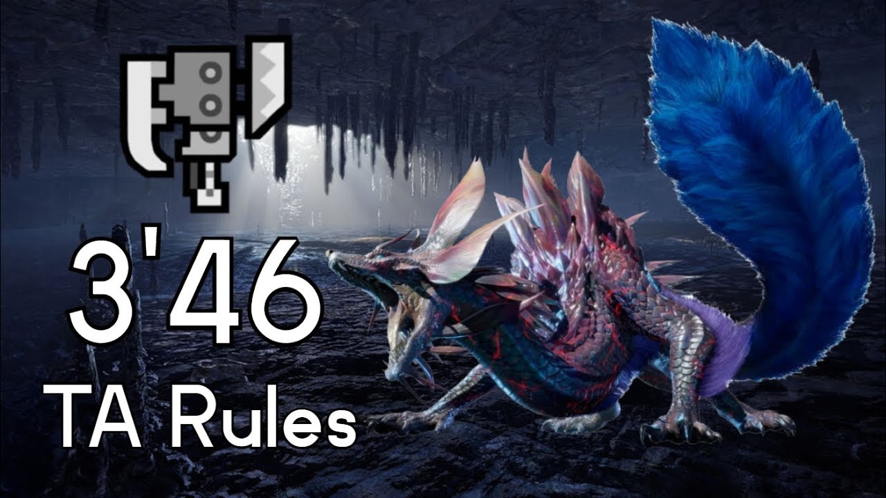 [MH Rise] HR★7 Apex Mizutsune Switch Axe solo TA Rules 3'46 | ヌシ タマミツネ スラッシュアックス