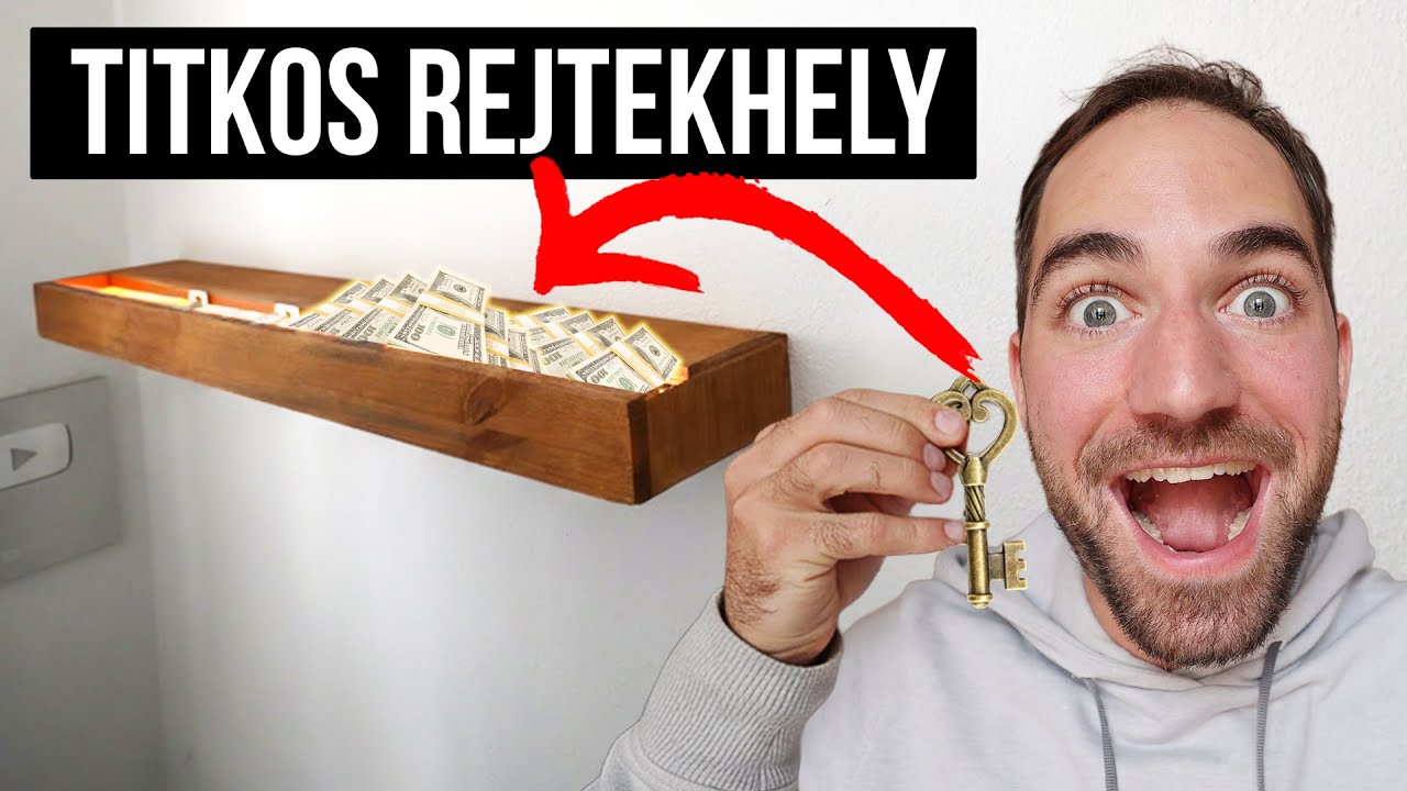 ÉPÍTETTEM Egy TITKOS REJTEKHELYET a Falamba! #DIYÁbel