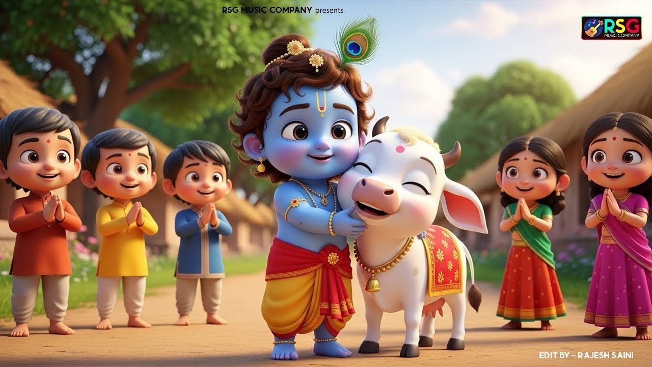 Choti Choti Gaiya, Chote Chote Gwal | छोटी छोटी गैया | #Little Krishna Bhajan - Krishna Bal Leela