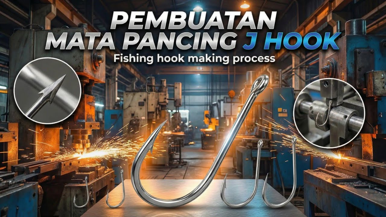 Proses pembuatan mata pancing (fishing hook making process)