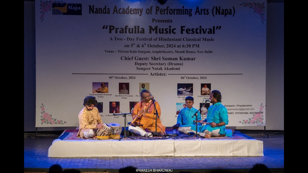 Pt Rajendra Prasanna| Raag Saraswati & Bhatiali dhun | Prafulla Music Festival Napa