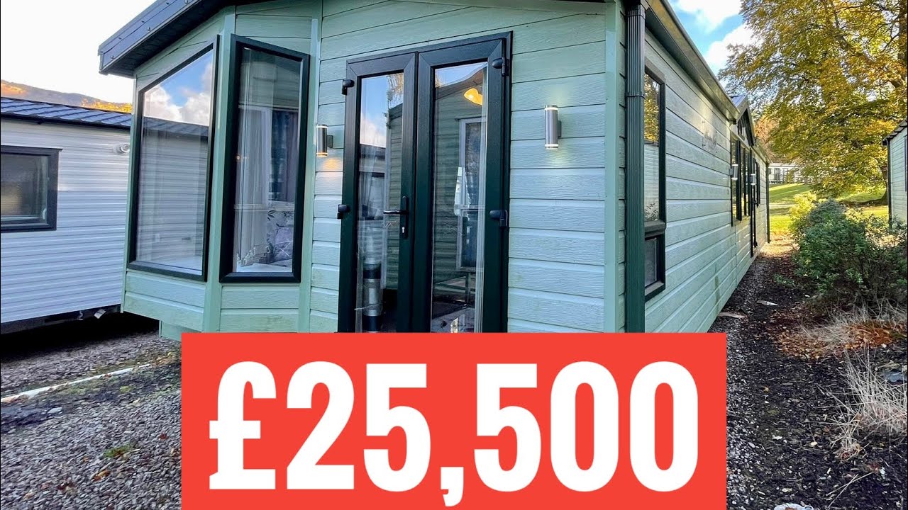 Off site static caravan for sale Scotland UK wide delivery available Willerby Meridian Lodge 43x13x2