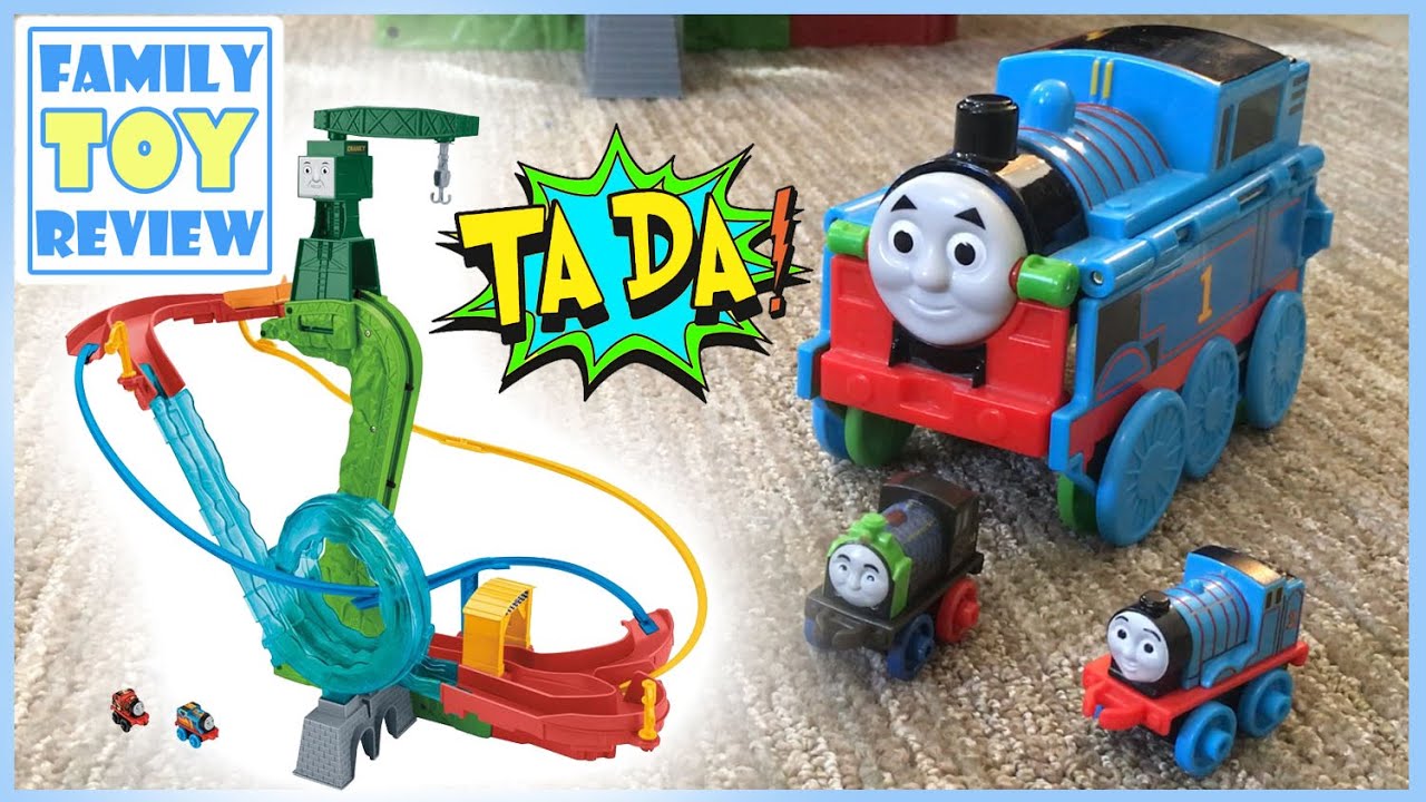 Thomas & Friends Minis Motorized Raceway - Motorized Stunt Set - Thomas Minis Motorized Madness 機関車