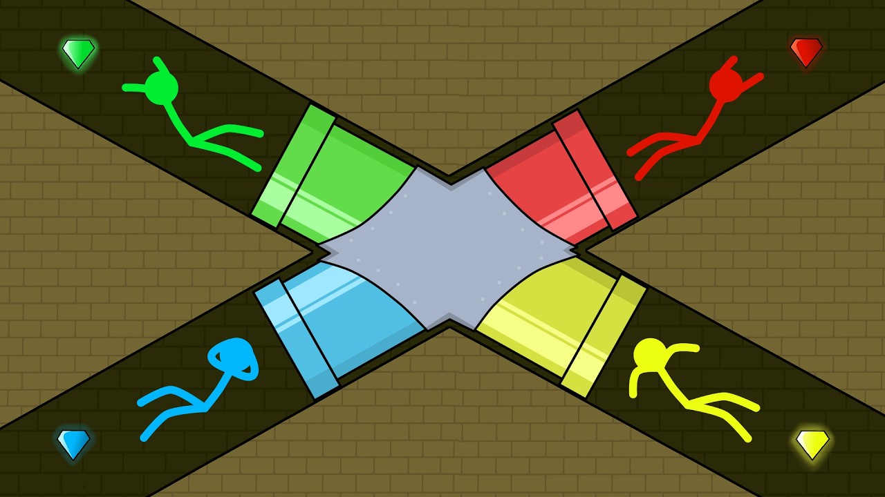 Red and Blue , Stickman Animation - (Escape Part 86-90)
