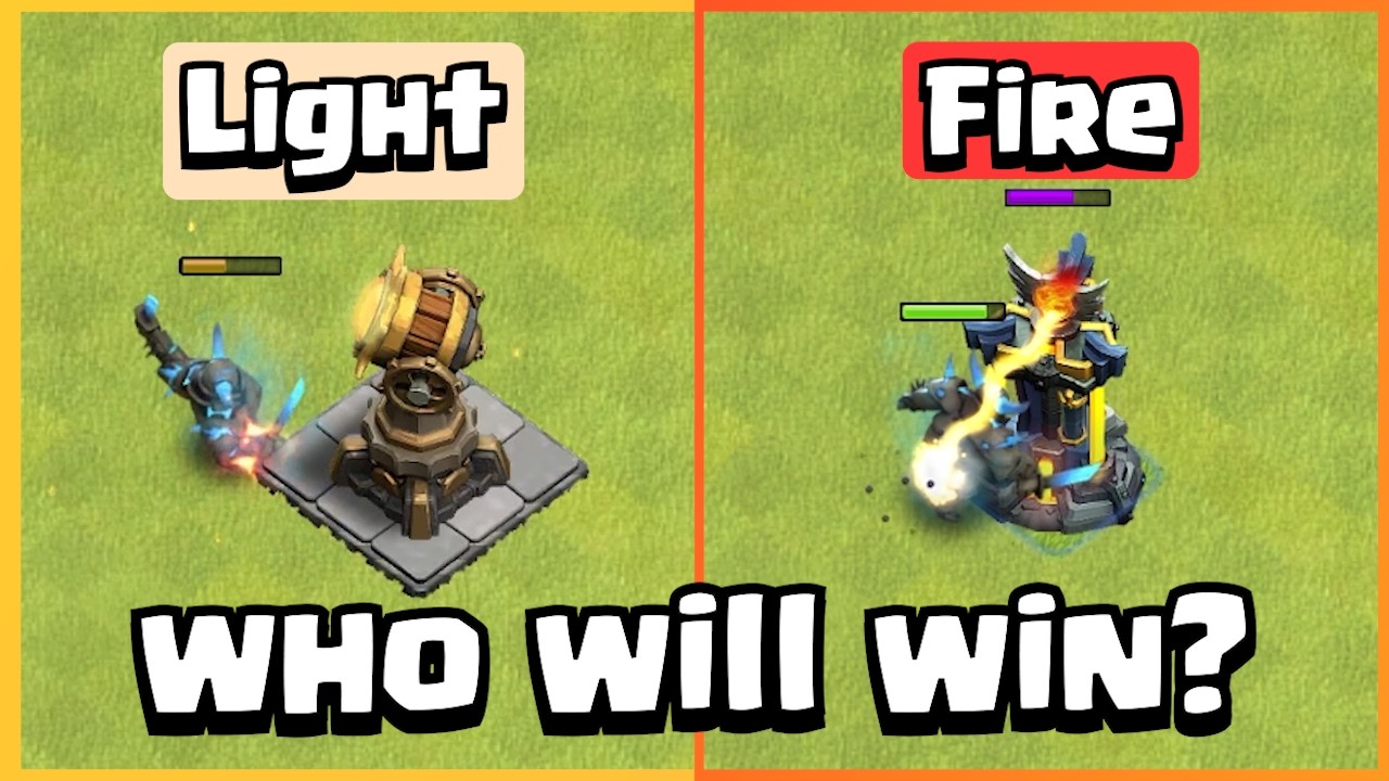 Light Beam VS Inferno Tower | Clash of Clans