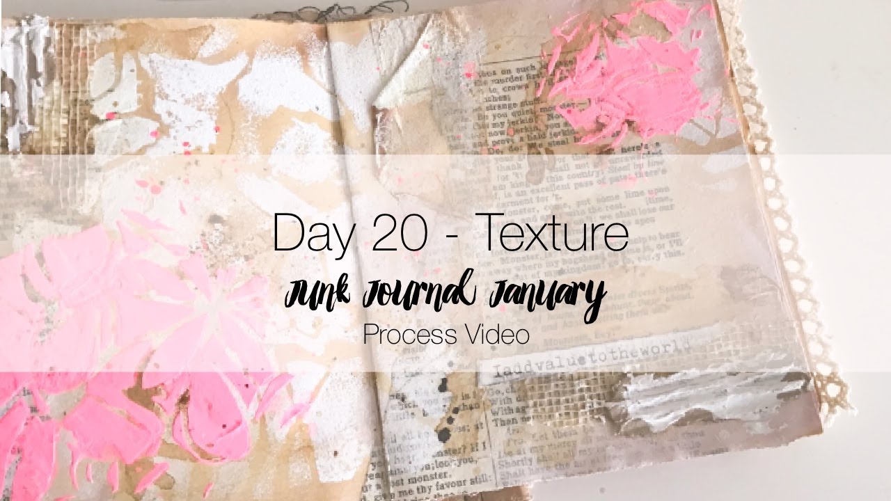 Junk Journal January - Day 20 Texture