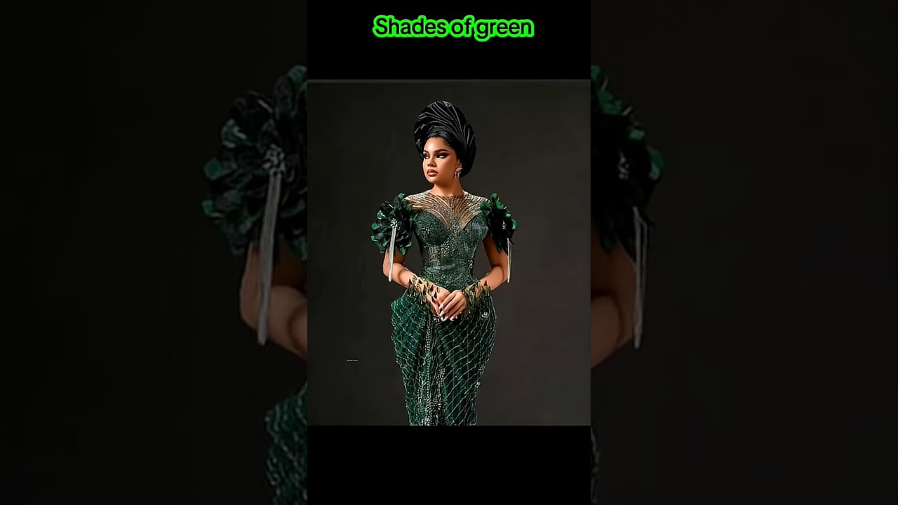 Nigerian dress styles. #traditional #fashion #dress #wedding #nigeria #usa #africa #green