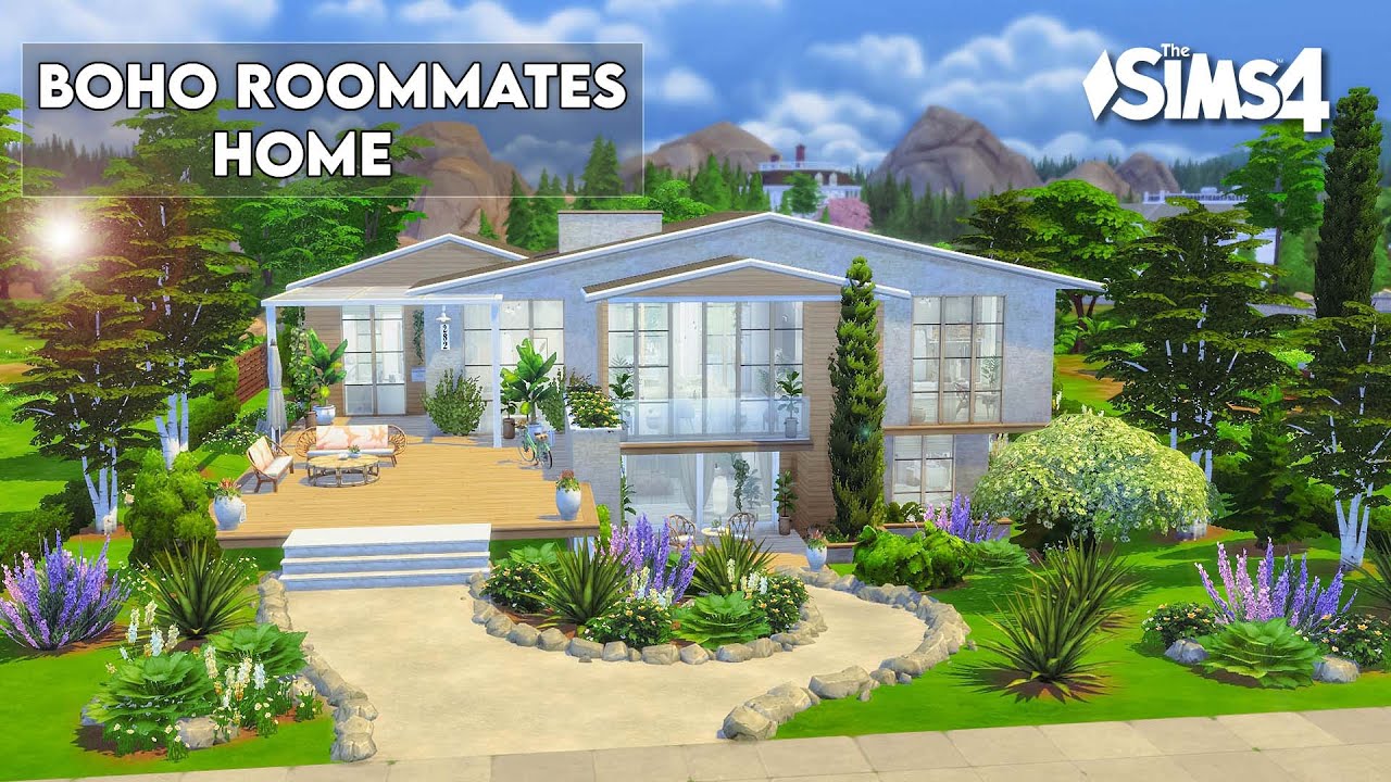 Boho Roommates Home 🌿 | No CC | Artworks | Stop Motion | Sims 4 Video