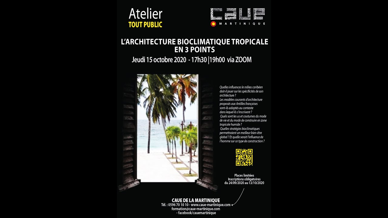 Webinaire L'architecture bioclimatique tropicale en 3 points
