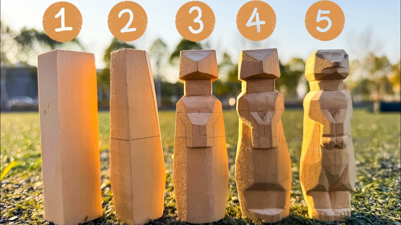 How to carve a meerkat step by step |如何一步一步木雕一隻狐獴