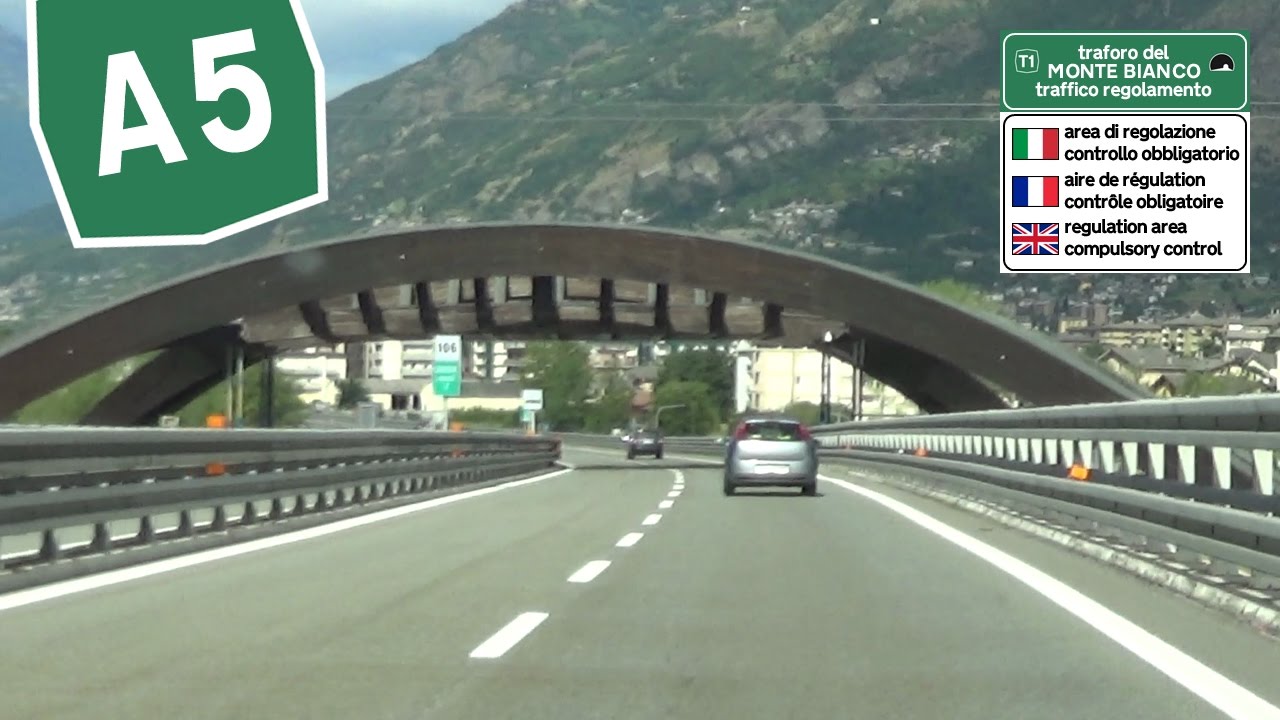 IT / A5 Torino - Traforo del Monte Bianco Part 3 / Autostrada della Valle d'Aosta
