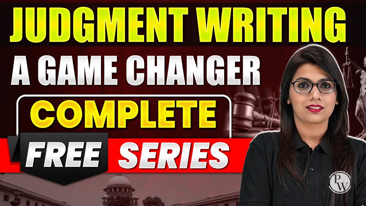 Judgement Writing For Judicial Services | Lecture-01 | Judiciary By PW