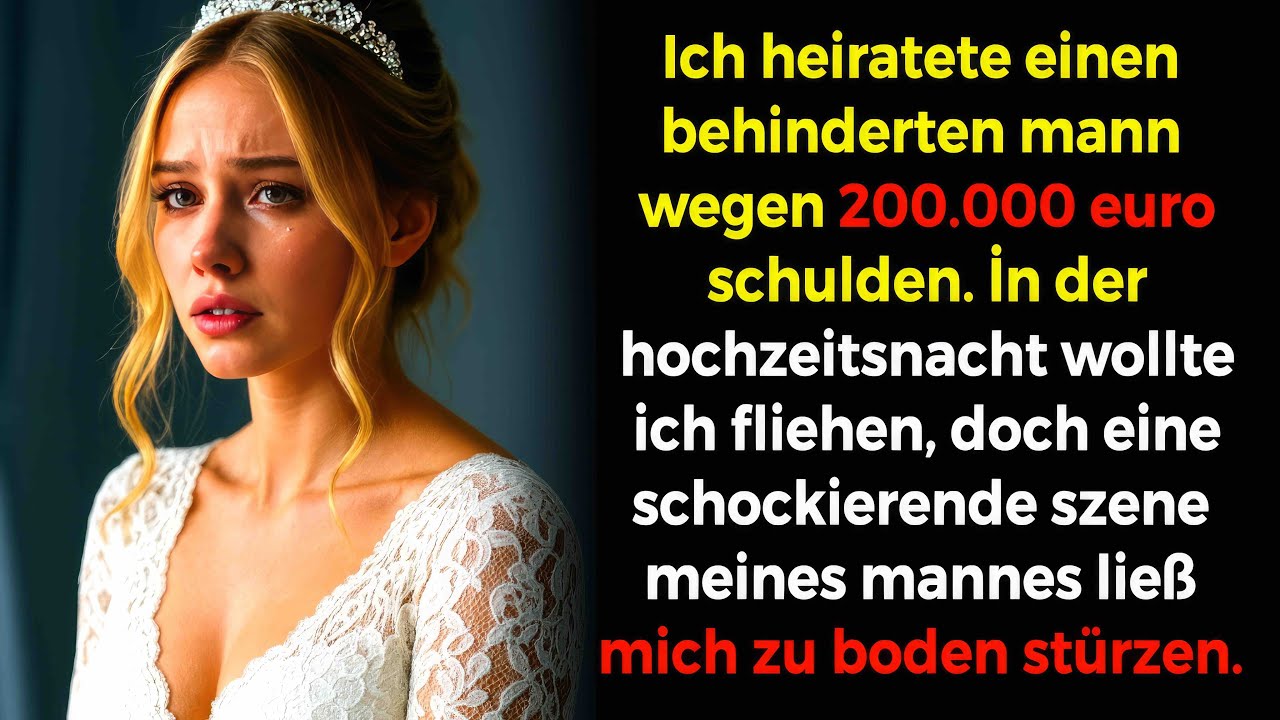 Ich heiratete einen Behinderten wegen Schulden von 200.000 €. In der Brautnacht wollte ich fliehen